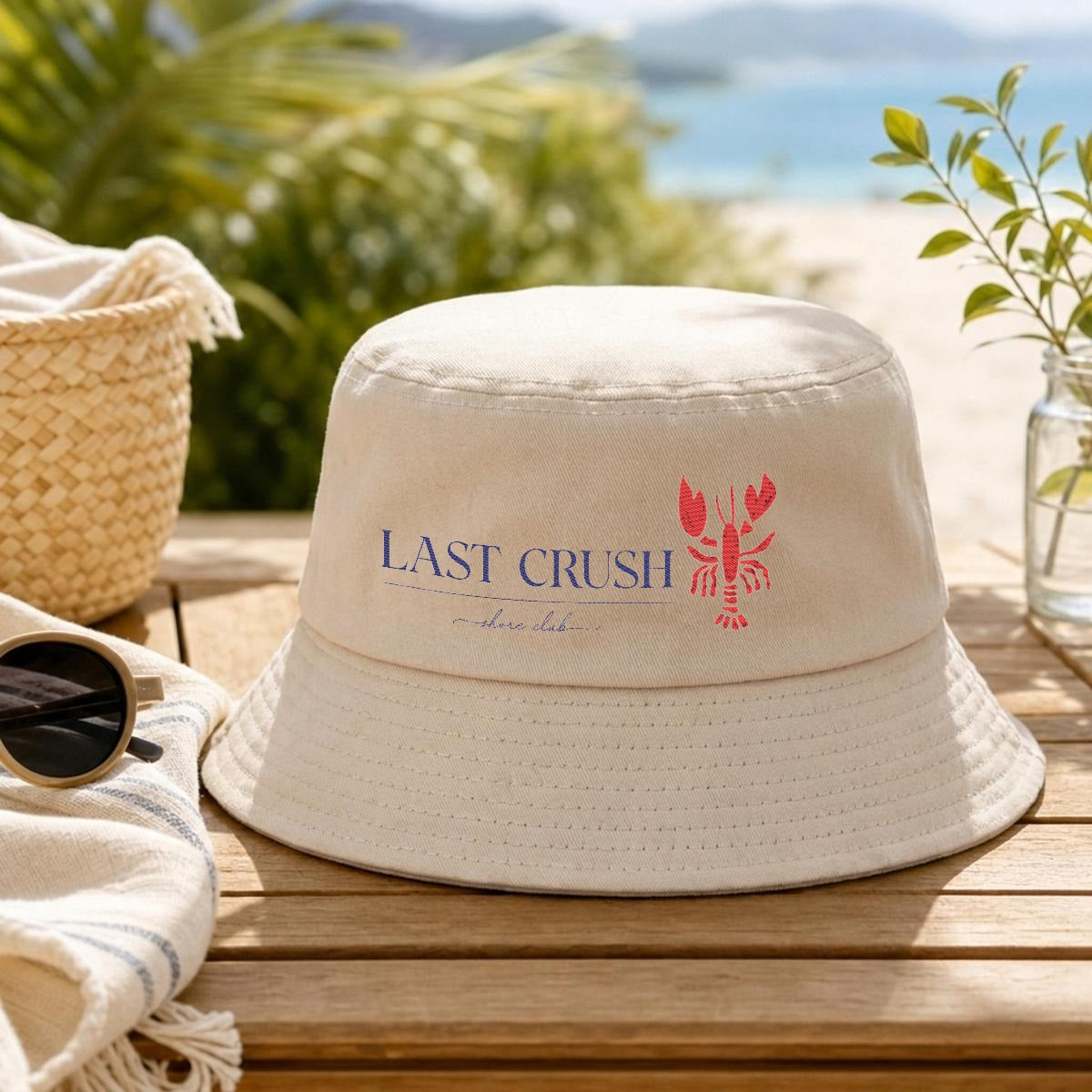 Shore Club • Embroidery Bucket Hat